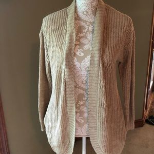 Tan Knit Cardigan